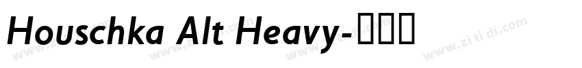 Houschka Alt Heavy字体转换 Houschka Alt Heavy字体转换